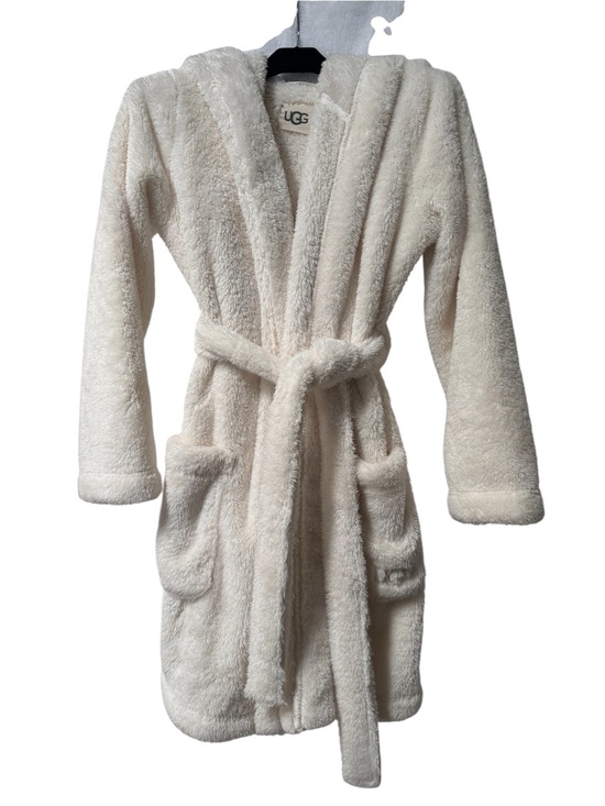 UGG Other - UGG Cream Plush Hooded Robe with Logo Tag